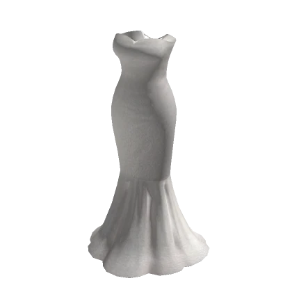 ✨ Fishtail mermaid corset ballgown(White)