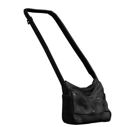 Grunge Messenger Bag Black