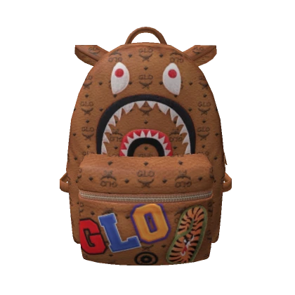 🐕Brown Logo Glo Ent Shark Backpack Mens🐕