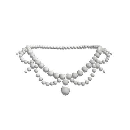 3.0 White fancy pearl necklace