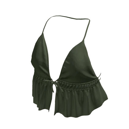 Green Trendy Halter Top