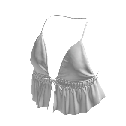 White Trendy Halter Top