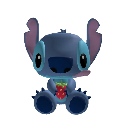 Stitch Plushie alien blue cute Hat strawberry