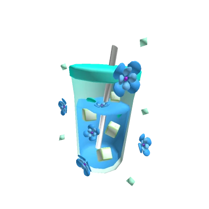 Cute Blue Flower Cup