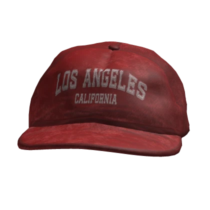 Y2K Distressed Cap Red