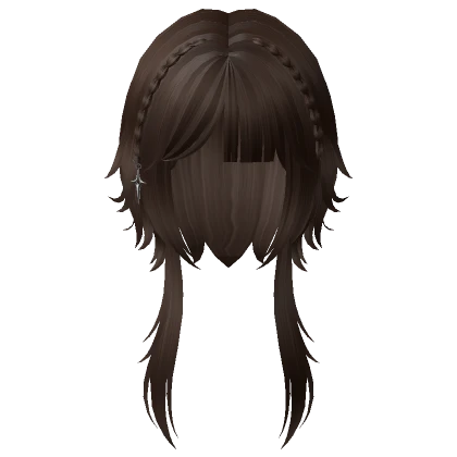 ouji harajuku jellyfish hair w/ star clip (brown)