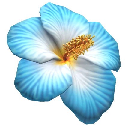 Tropical Hibiscus Blue Flower Hairclip