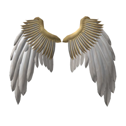 White Wings with Gold Ornament