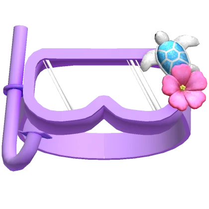 ♡ tropical turtle snorkel goggles