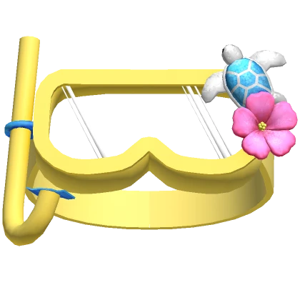 ♡ tropical turtle snorkel goggles