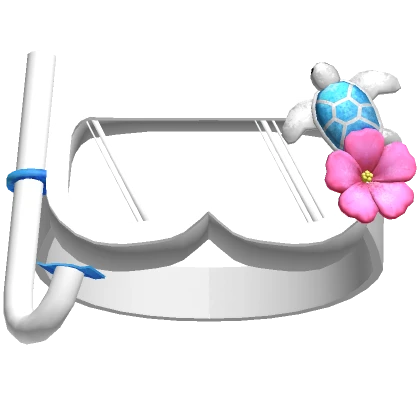 ♡ tropical turtle snorkel goggles