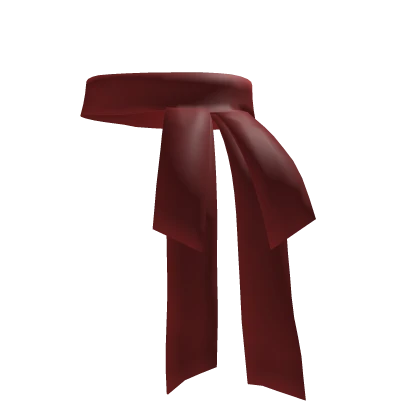 Short skinny red scarf 3.0