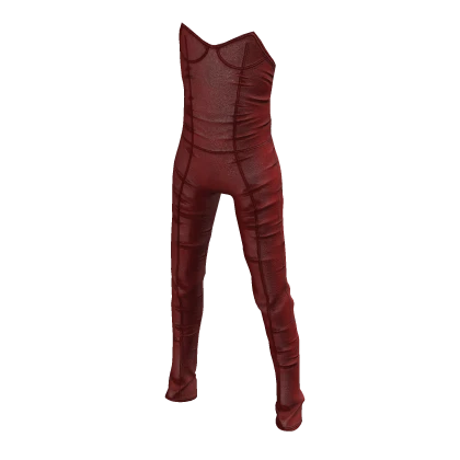 Red Leather Bodysuit