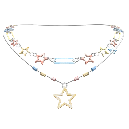 (3.0) Y2K Cute Kawaii Preppy Star Necklace