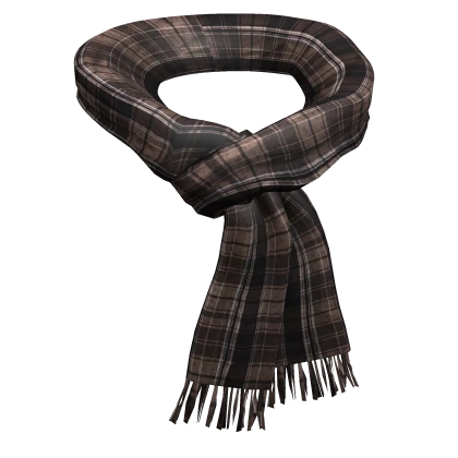 Vintage Brown Plaid Scarf 3.0