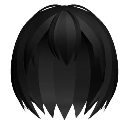 kawaii black anime bob