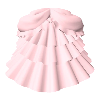 Pink Rococo Train Back Bustle Skirt