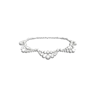 3.0 Cute white pearl necklace