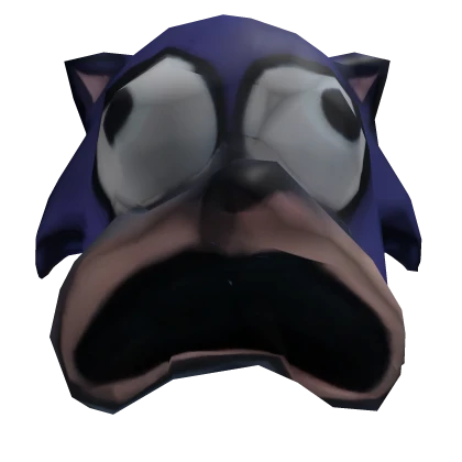 Shocked Sonic Meme Head