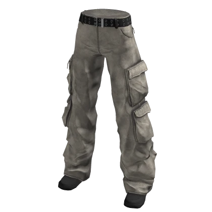 Canvas Cargo Pants Beige