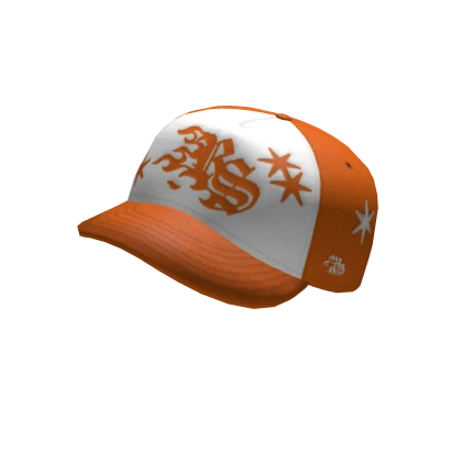 TILTED - ORANGE ROCKSTAR STAR SNAPBACK CAP