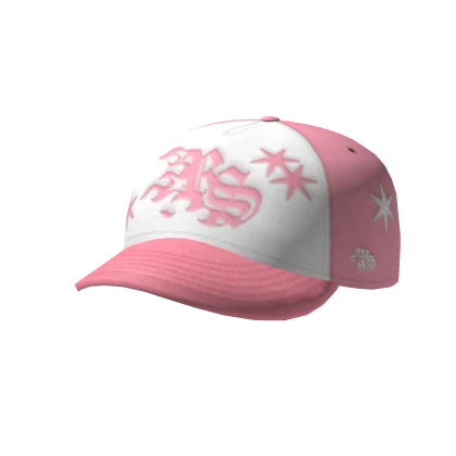 PINK ROCKSTAR STAR SNAPBACK CAP