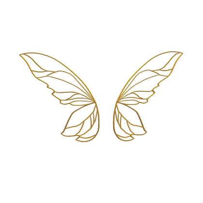 Gold Wire Fairy Wings