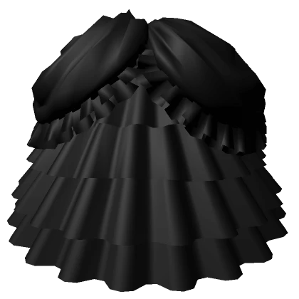 Black Rococo Elegant Skirt