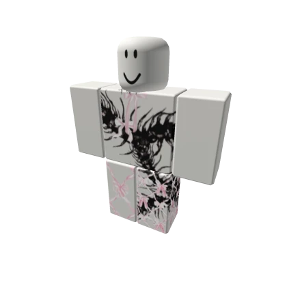 Creepy cute core pink bow w centipedes 