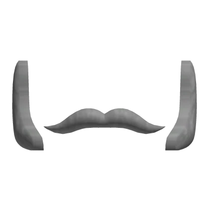 Grey Sideburn w/ Mustache