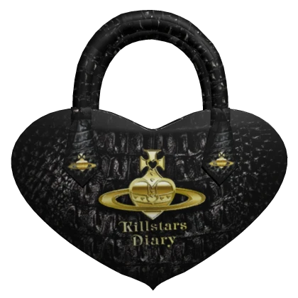 KSD Westwood Black Luxury Heart Bag 