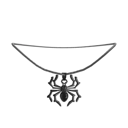 Silver Spider Necklace