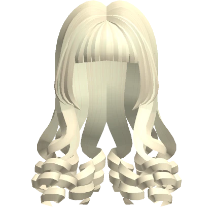 Cute Curly Mermaid Long Soft Hair (Pastel Blonde)