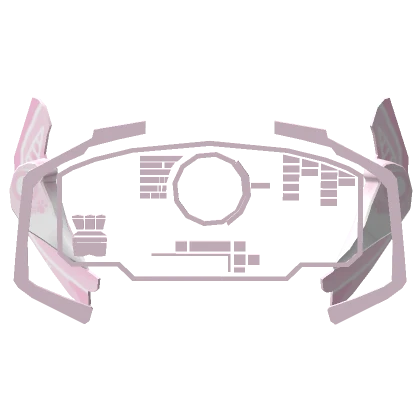 ♡ Cyber Vision Glasses (White & Pink) LOWER