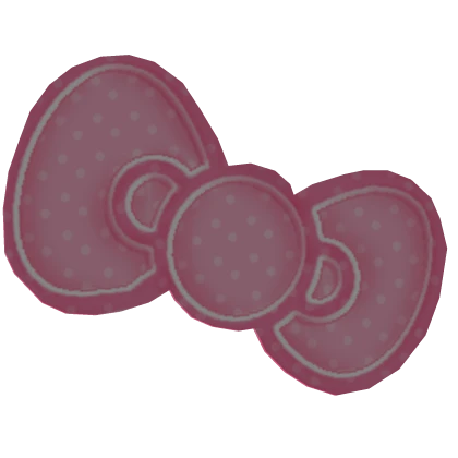 🎀 Pink cute kawaii kitty bow polka dots