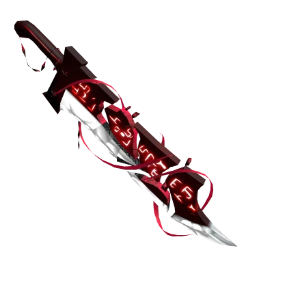 Red Unbreakable Riven Sword