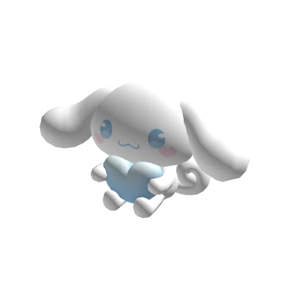 ♡ cloud bunny heart plushie (holdable)