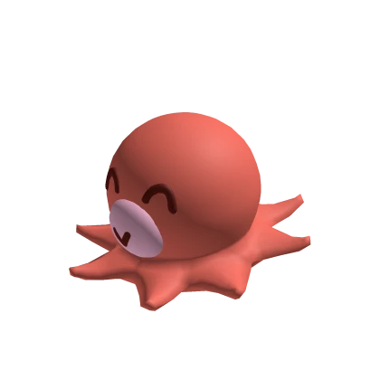 Holdable kawaii octopus plushie blue half fish pal