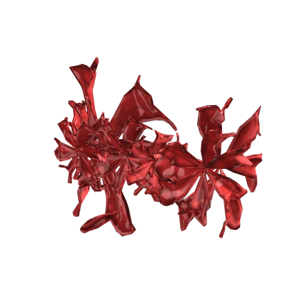 ☆ red crystalic glossy flowers