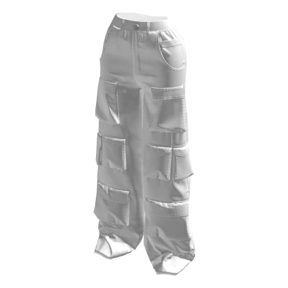 White Cargo Pants