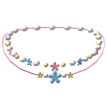 sunrise beach summer flower preppy necklace