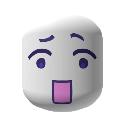 Shocked Goofy Goober Silly Stunned Face [White]