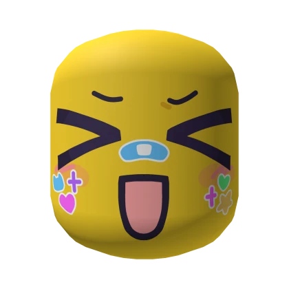 Excited Cute Stickers Silly Noob Face [Yellow]