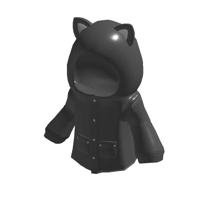 🍀Black Kitty RainCoat