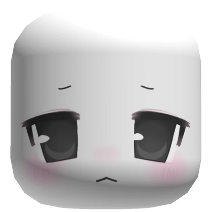 ♡ shy sad chibi anime manga face blush