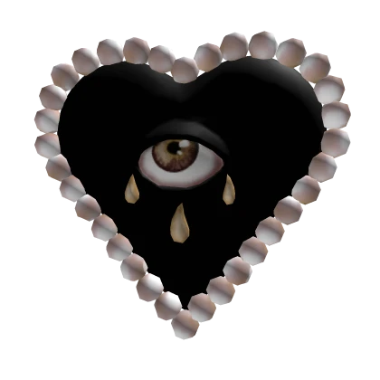 Pearl Heart Tears Black