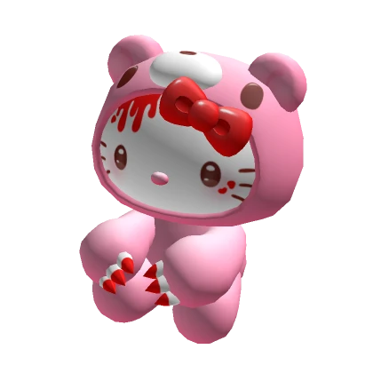 ♡ kitty gloomy bear pushie (holdable)