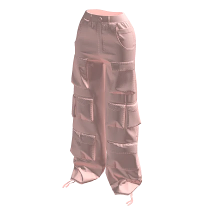Pastel Peach Cargo Pants