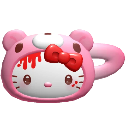 ♡ kitty gloomy bear hairclip