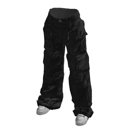  Black Urban Utility Cargo Pants